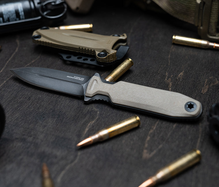 SOG Pentagon FX Covert, FDE Knives