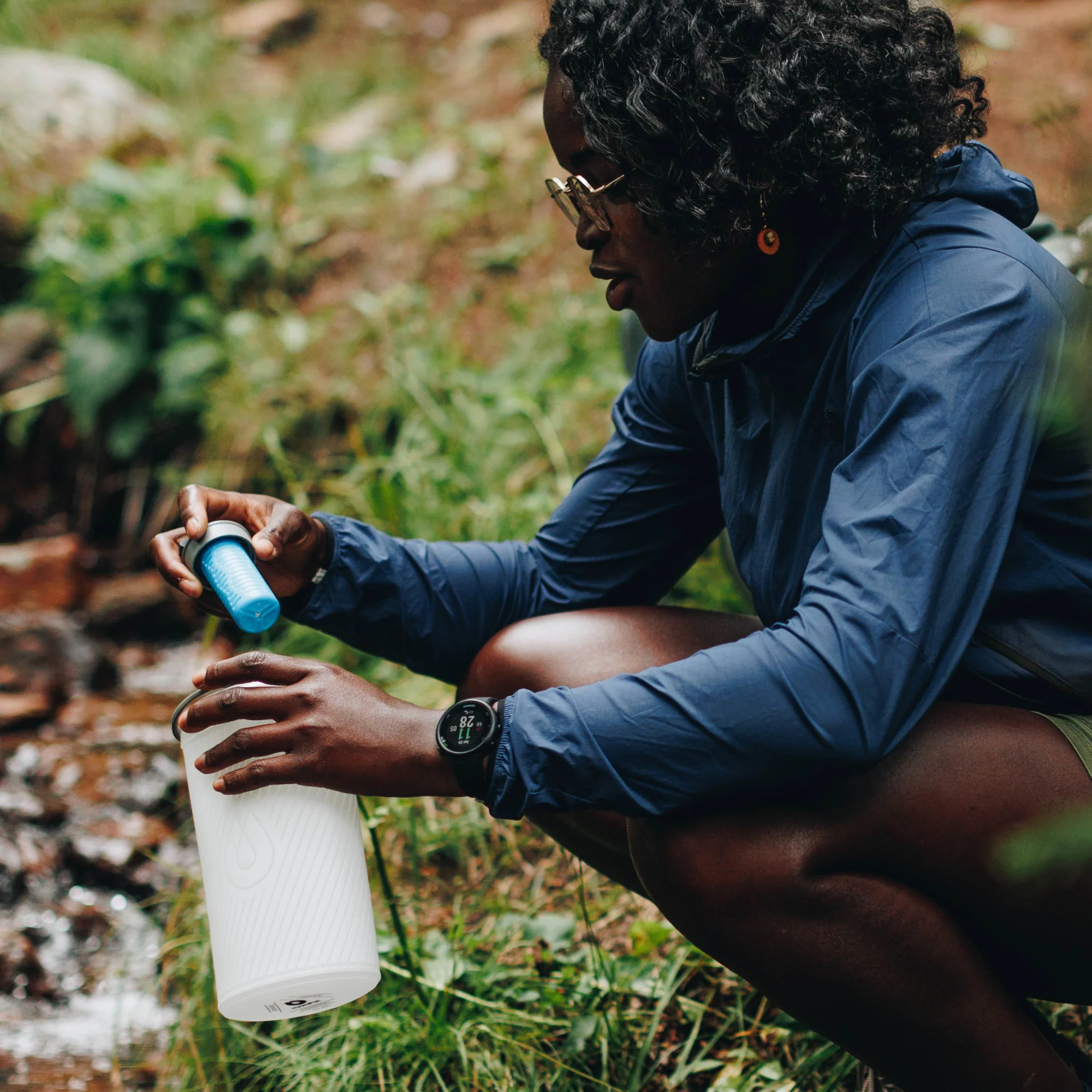 Hydrapak - FLUX+ 1.5L FILTER KIT - Clear/HP Blue