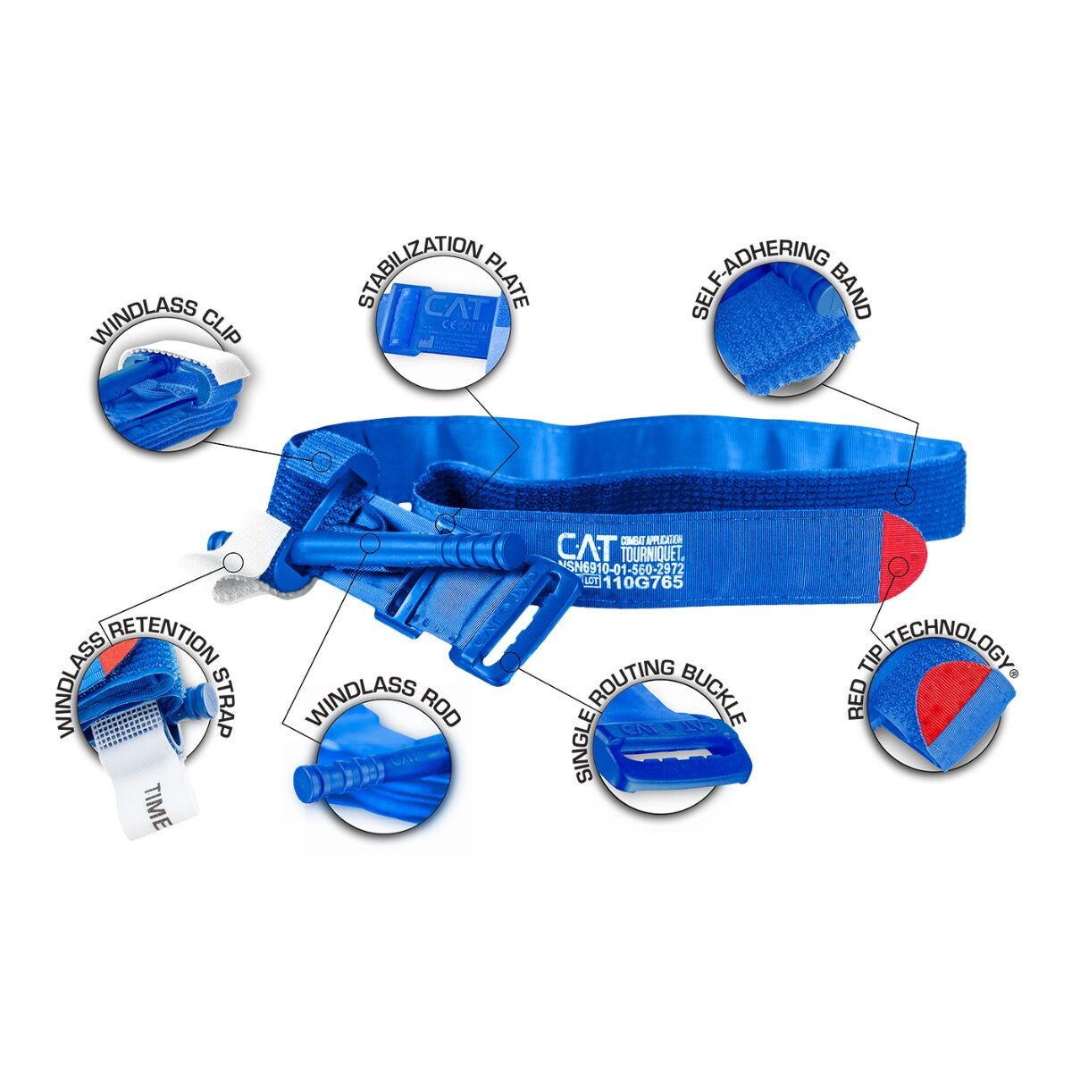 North American Rescue Combat Application Tourniquet (CAT), Black