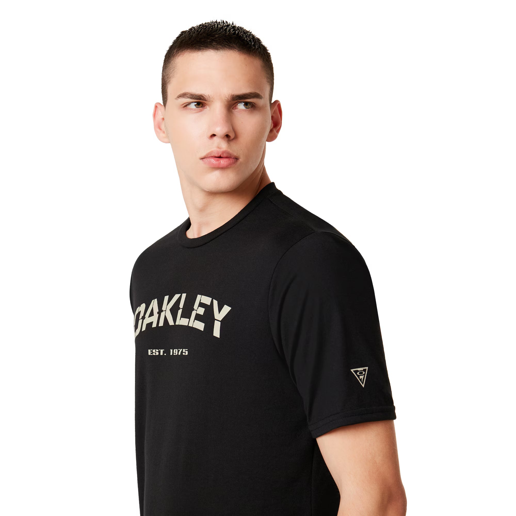 Oakley เสื้อรุ่น SI INDOC TEE เสื้อสีดำไม่มีลาย