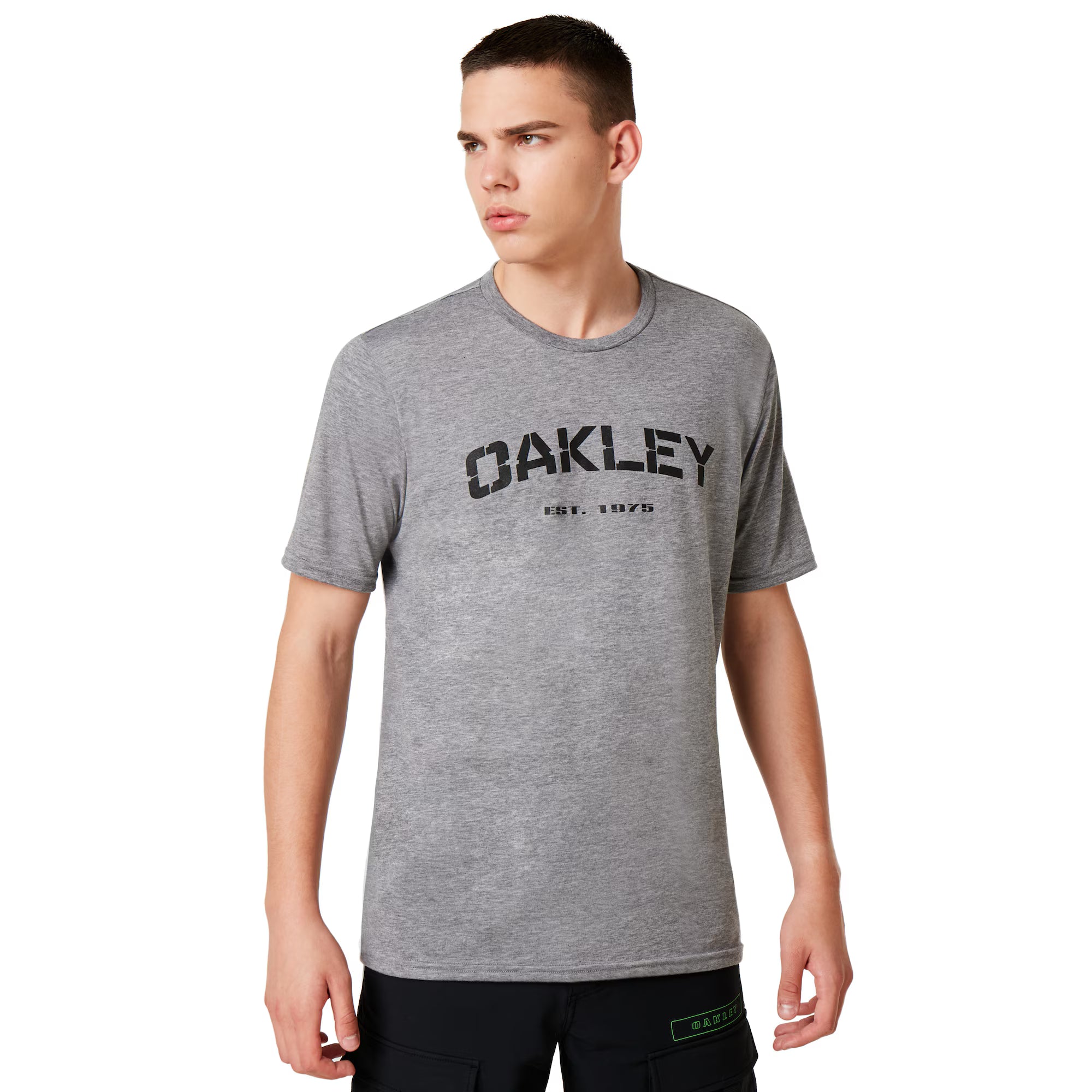 Oakley - SI INDOC TEE สีเทาใส่แล้วเท่