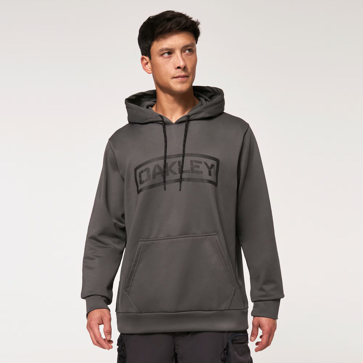 เสื้อสีเทา ลาย OAKLEY รุ่น SI Tab Hoodie Shadow