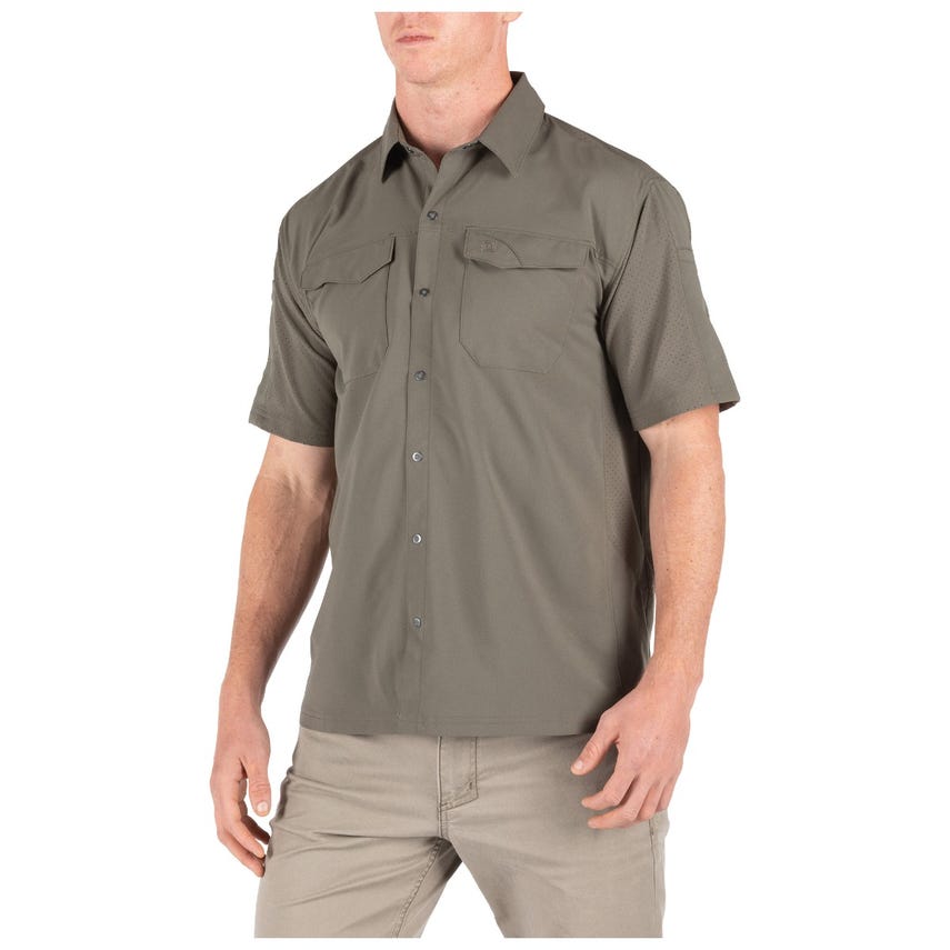 เสื้อเชิ้ตผู้ชาย 5.11 Freedom Flex Short Sleeve Shirt เสื้อเชิ้ตแขนสั้น แห้งเร็ว