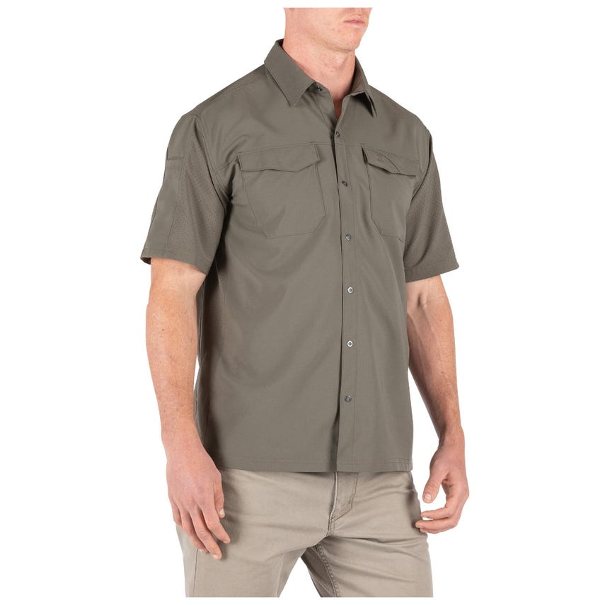 เสื้อเชิ้ตผู้ชาย 5.11 Freedom Flex Short Sleeve Shirt เสื้อเชิ้ตแขนสั้น แห้งเร็ว