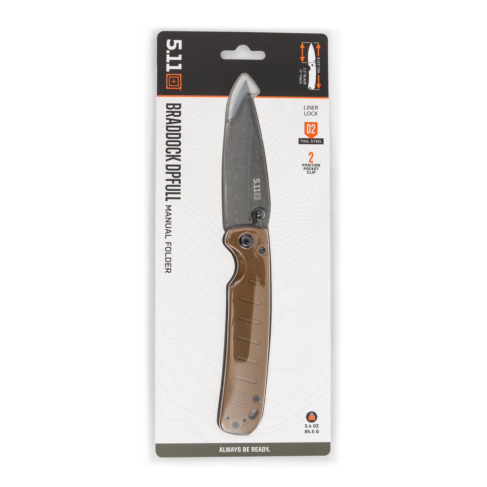 มีดพับ 5.11 Braddock DP Knife Full
