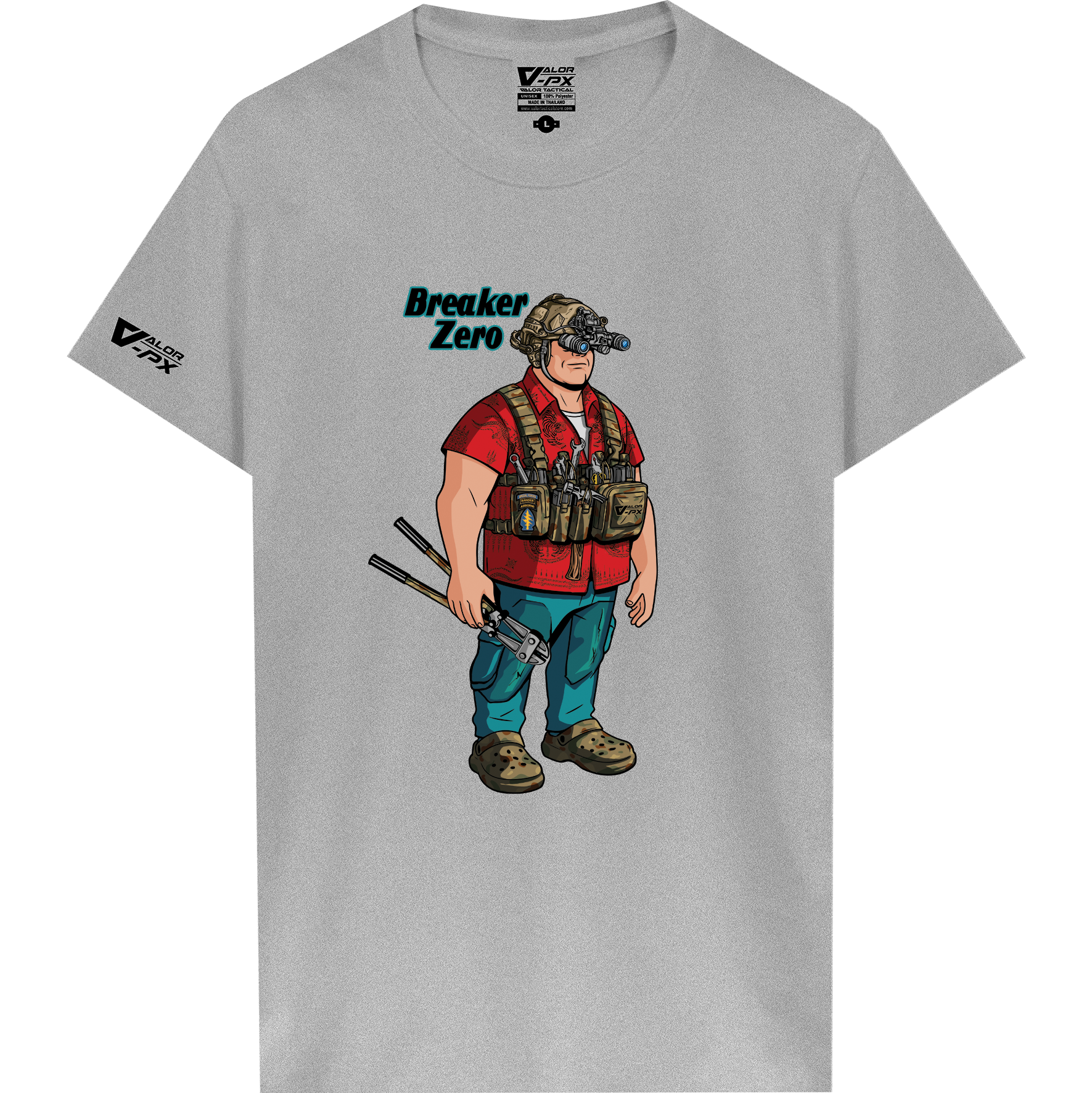 เสื้อยืดสกรีนลาย VALOR PX - Breaker Zero T-Shirt เสื้อใส่เที่ยว ลายกราฟิก