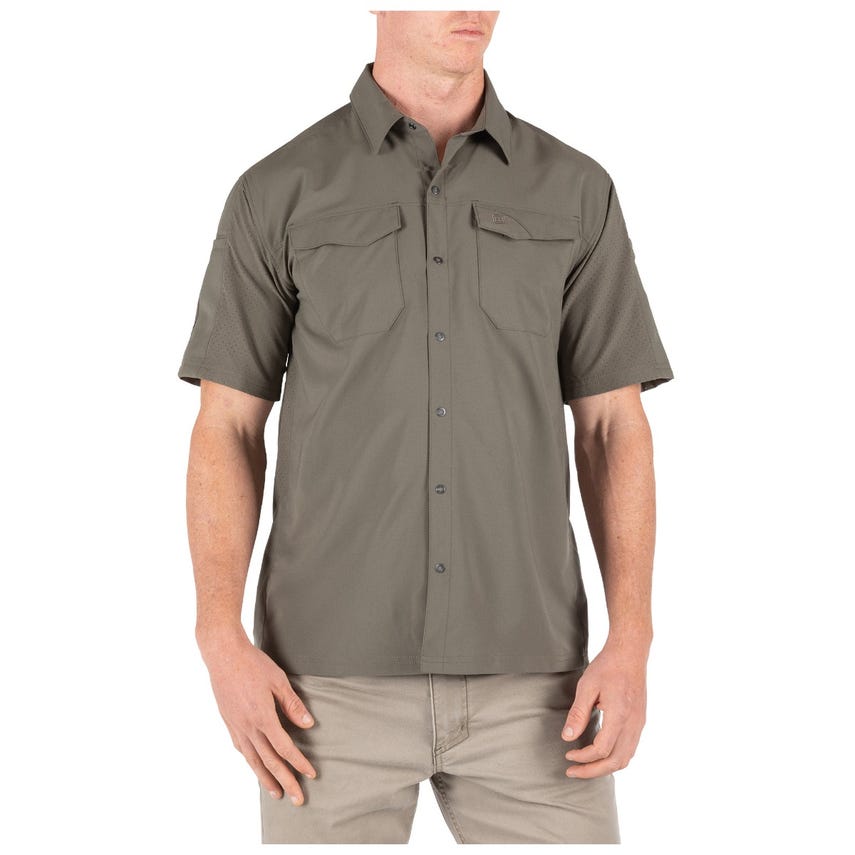 เสื้อเชิ้ตผู้ชาย 5.11 Freedom Flex Short Sleeve Shirt เสื้อเชิ้ตแขนสั้น แห้งเร็ว