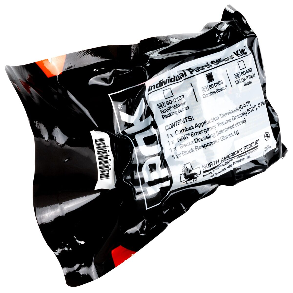 North American Rescue Individual Patrol Officer Kit (IPOK) With Combat Gauze