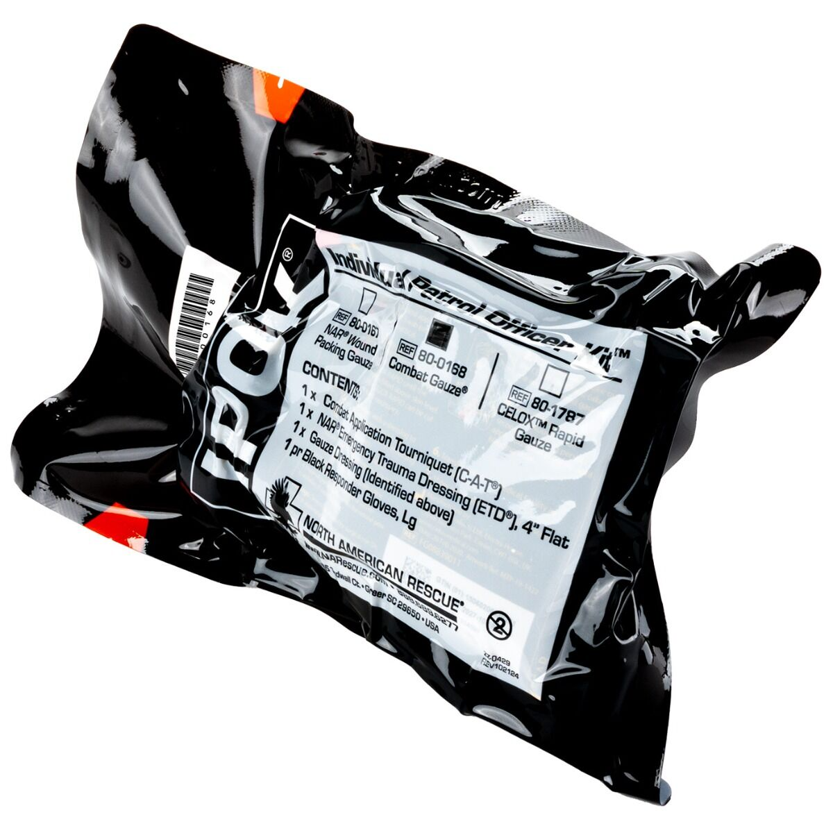 North American Rescue Individual Patrol Officer Kit (IPOK) With Combat Gauze