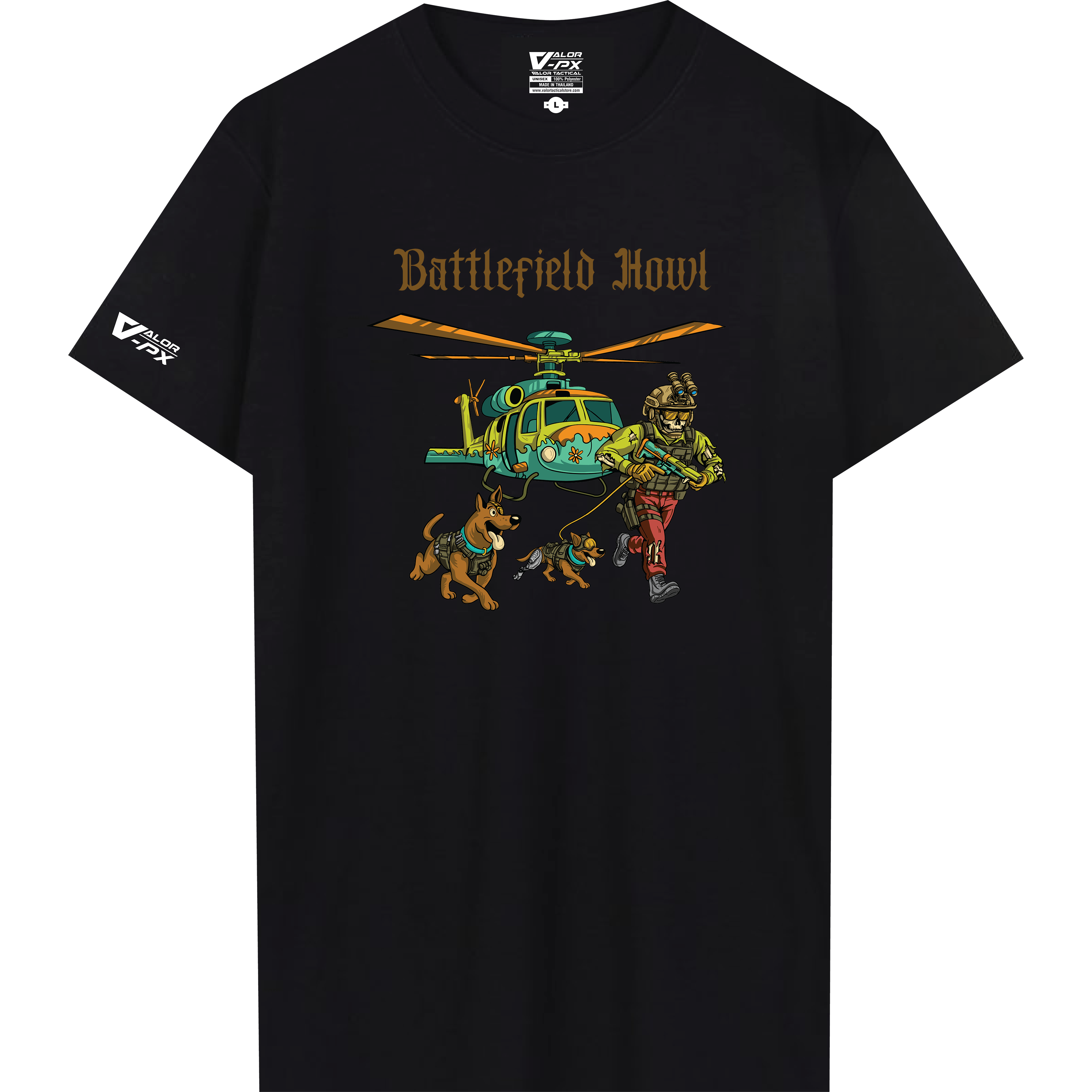 เสื้อยืดสกรีนลาย VALOR PX - Battlefield HowI T-Shirt เสื้อใส่เที่ยว ลายกราฟฟิค