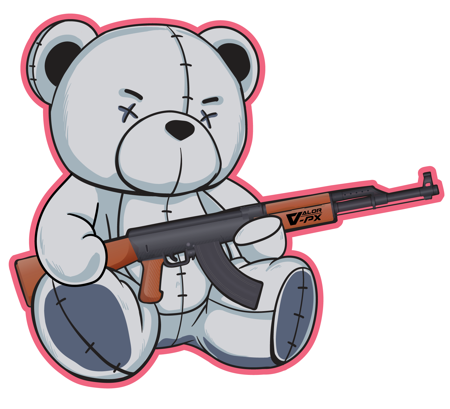 สติกเกอร์ VALOR PX - Tactical Stickers สติกเกอร์ลายกราฟฟิค พิเศษ