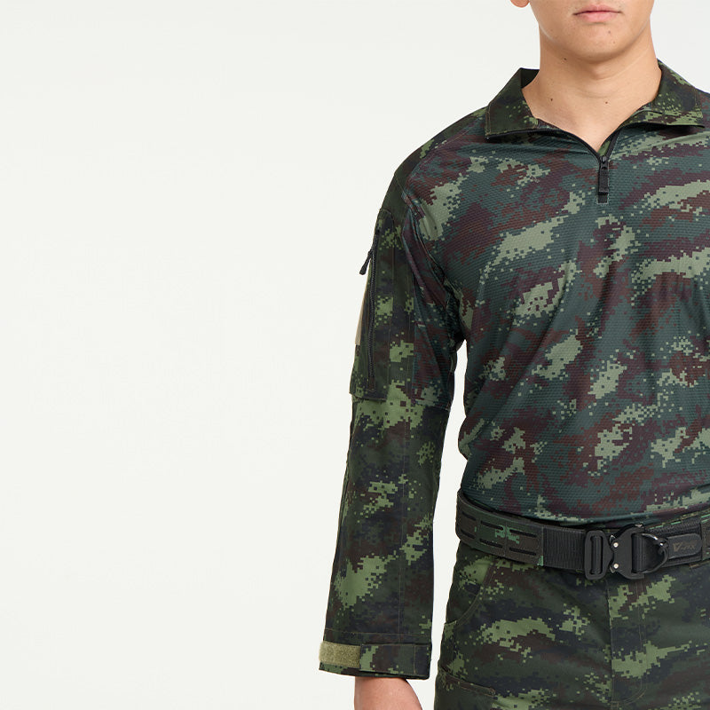 เสื้อทหาร Valor PX - Native Combat Shirt เสื้อคอมแบทลายพราง ทหารบก