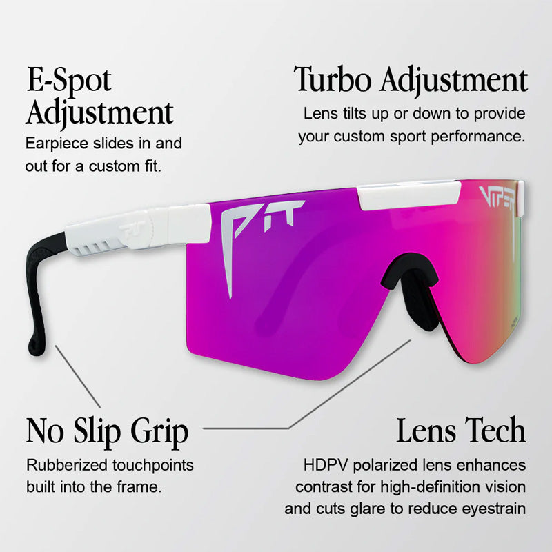Pit Viper - The Miami Nights Original, HDPV Polarized Pink, Size Regular