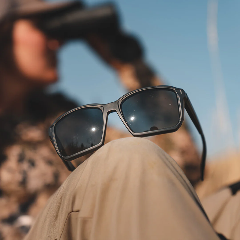 Edge Eyewear - Renshaw Polarized Smoke Lens, Matte Black Frame