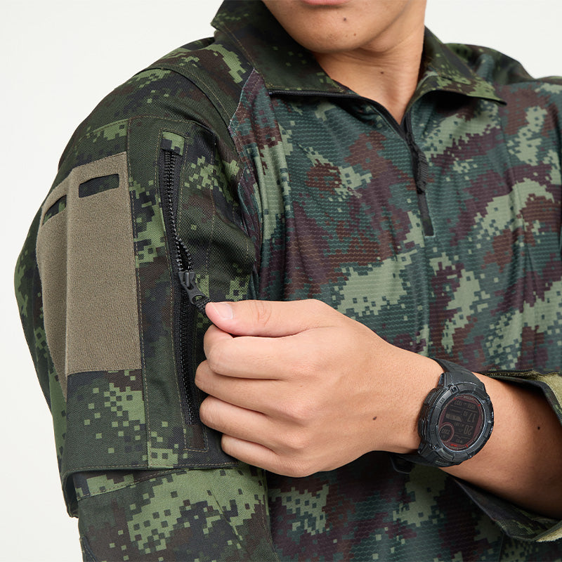เสื้อทหาร VALOR PX - Native Combat Shirt เสื้อคอมแบทลายพราง ทหารบก