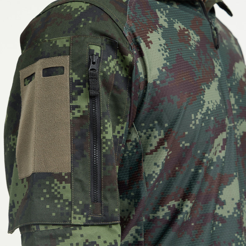 เสื้อทหาร VALOR PX - Native Combat Shirt เสื้อคอมแบทลายพราง ทหารบก