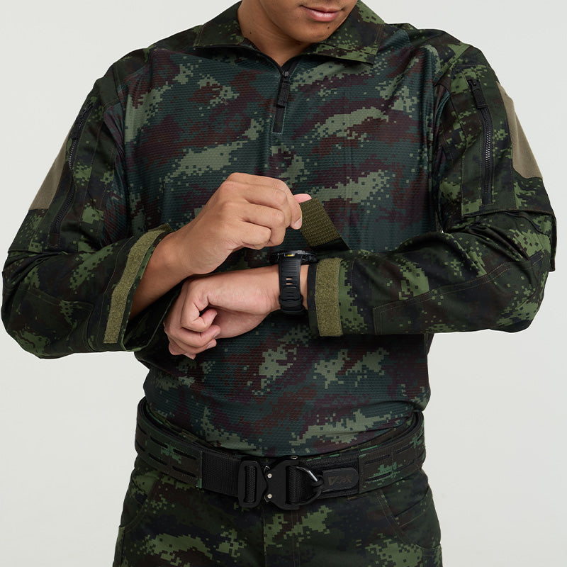 เสื้อทหาร Valor PX - Native Combat Shirt เสื้อคอมแบทลายพราง ทหารบก