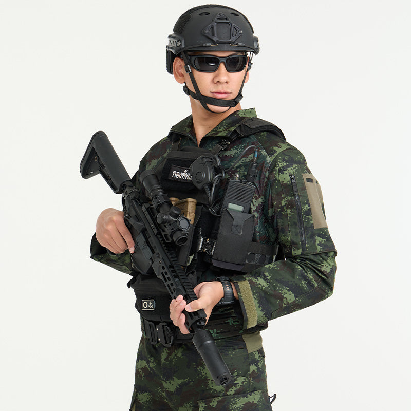 เสื้อทหาร VALOR PX - Native Combat Shirt เสื้อคอมแบทลายพราง ทหารบก