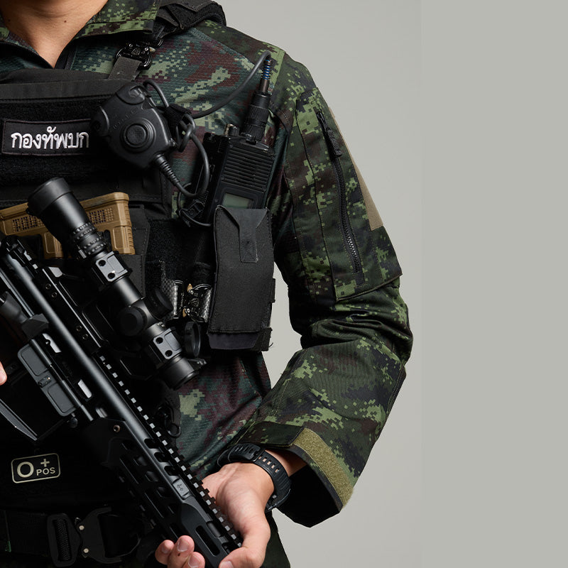 เสื้อทหาร VALOR PX - Native Combat Shirt เสื้อคอมแบทลายพราง ทหารบก