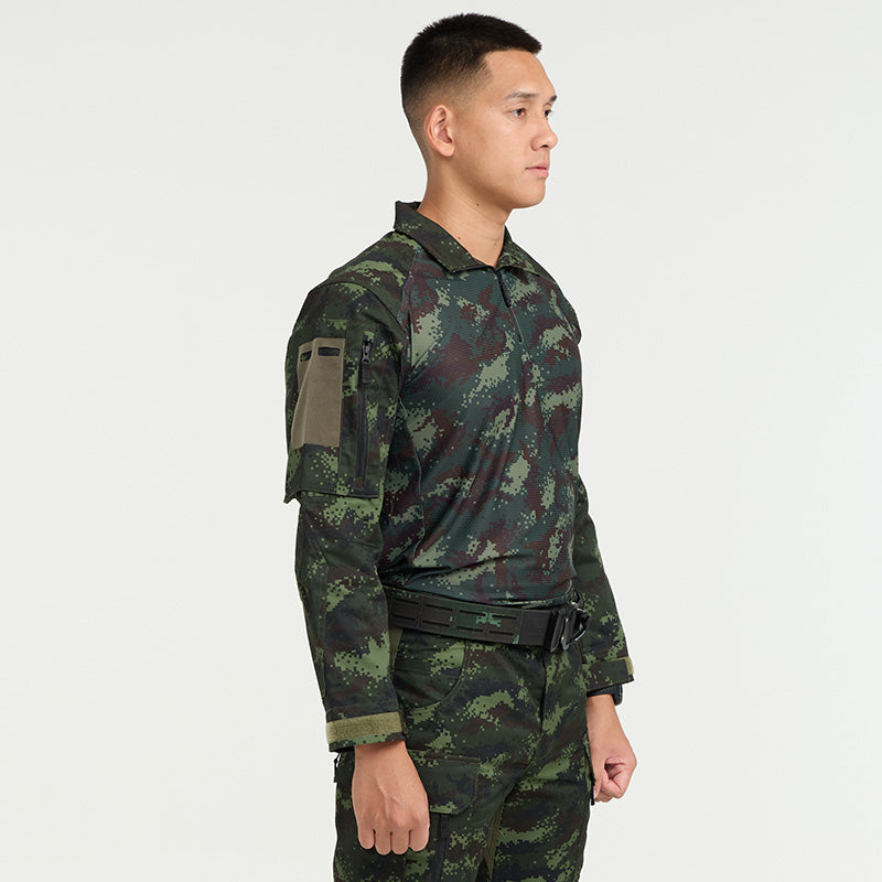 เสื้อทหาร Valor PX - Native Combat Shirt เสื้อคอมแบทลายพราง ทหารบก