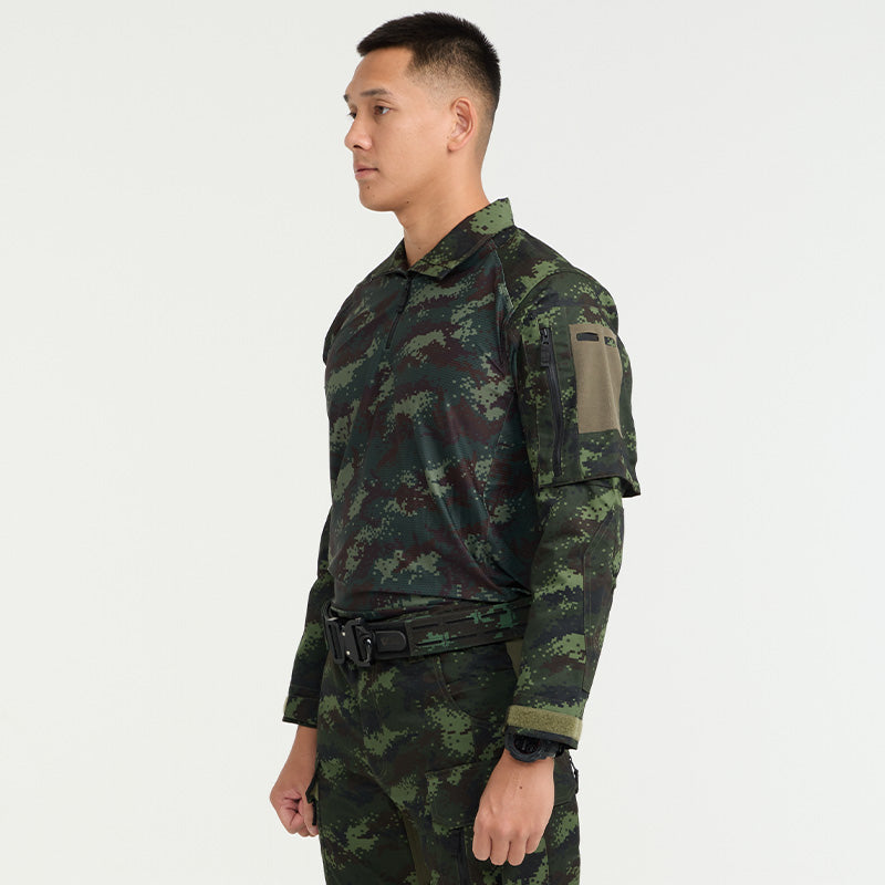 เสื้อทหาร Valor PX - Native Combat Shirt เสื้อคอมแบทลายพราง ทหารบก
