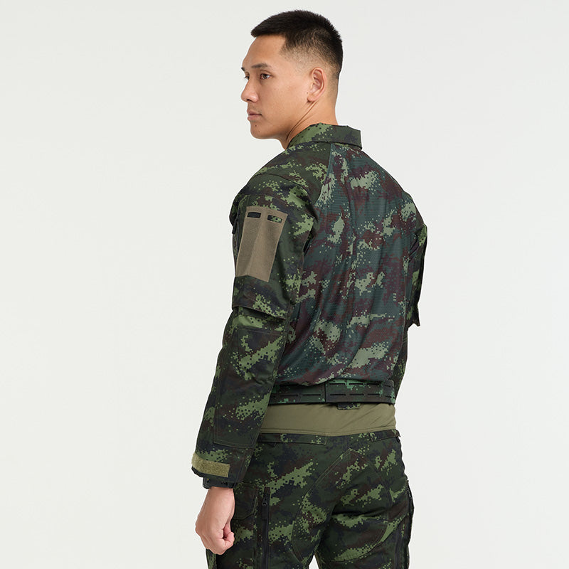 เสื้อทหาร Valor PX - Native Combat Shirt เสื้อคอมแบทลายพราง ทหารบก
