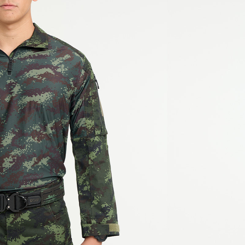 เสื้อทหาร Valor PX - Native Combat Shirt เสื้อคอมแบทลายพราง ทหารบก