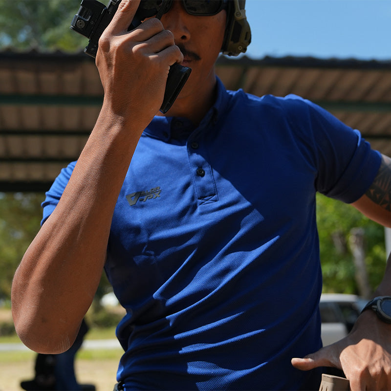 เสื้อโปโล VALOR PX - Proper Polo Shirts (Hiden 3D Screen Logo) เสื้อโปโลแขนสั้น ใส่สบาย