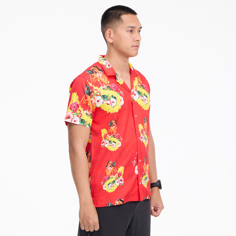 เสื้อโปโล VALOR PX - Girl Bomb Hawaii Shirts เสื้อใส่เที่ยว ลายเชิ้ตลายกราฟฟิค