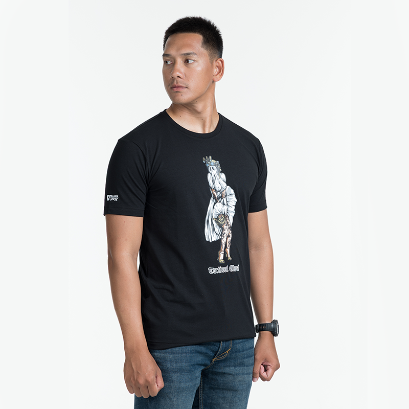 เสื้อยืดสกรีนลาย VALOR PX - Tacticool Ghost T-Shirt เสื้อใส่เที่ยว ลายกราฟฟิค
