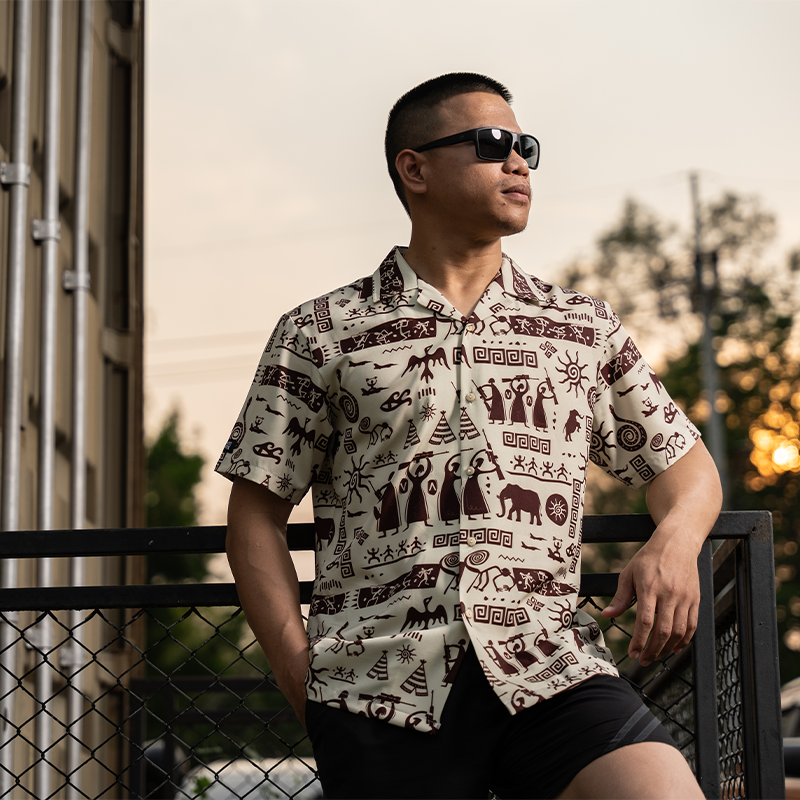 เสื้อฮาวาย VALOR PX - Tribe Tactical Hawaii Shirts เสื้อใส่เที่ยว