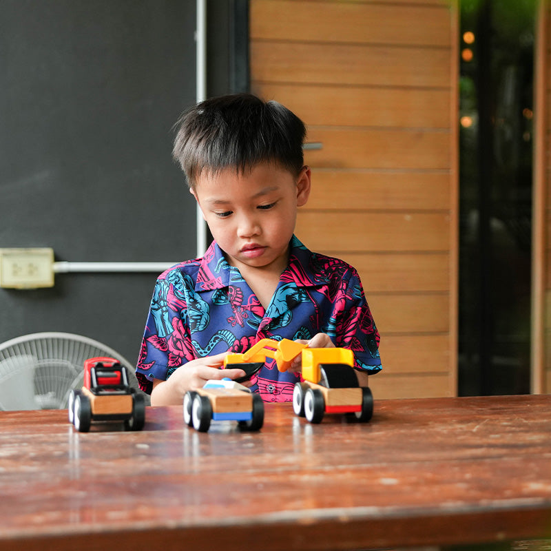 เสื้อฮาวาย VALOR PX - Venom Royal Kids' Hawaii Shirt เสื้อใส่เที่ยว สำหรับเด็ก