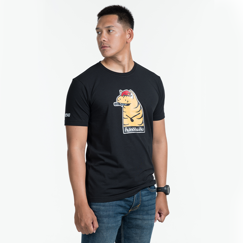 เสื้อยืดสกรีนลาย VALOR PX - ก็ปกติดีนะคับ ทบ. T-Shirt เสื้อใส่เที่ยว ลายกราฟฟิค