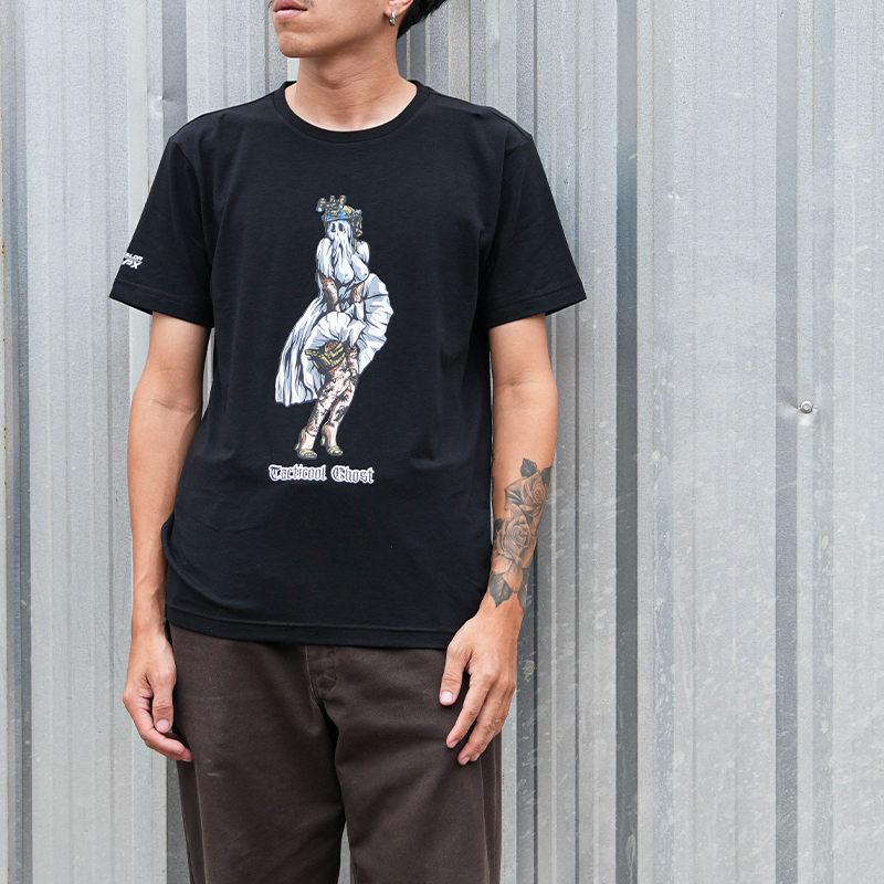 เสื้อยืดสกรีนลาย VALOR PX - Tacticool Ghost T-Shirt เสื้อใส่เที่ยว ลายกราฟฟิค