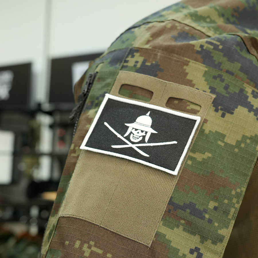 แพทช์ปัก VALOR PX - Embroidered Patch "Jolly Roger" อาร์มติดเสื้อ ขนาด 8cm x 5cm