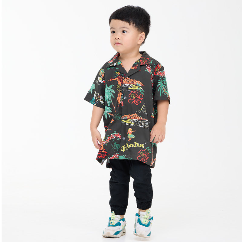 เสื้อฮาวาย VALOR PX - Aloha Vibe Kids' Hawaii Shirts เสื้อใส่เที่ยว สำหรับเด็ก