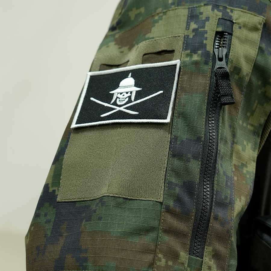 แพทช์ปัก VALOR PX - Embroidered Patch "Jolly Roger" อาร์มติดเสื้อ ขนาด 8cm x 5cm
