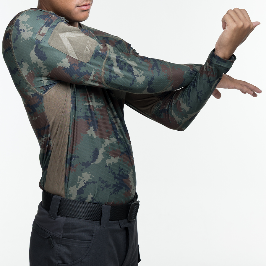 เสื้อทหาร แขนยาว VALOR PX - Standard Operation Shirt, SOS Gen2 เสื้อลายพราง คอวี