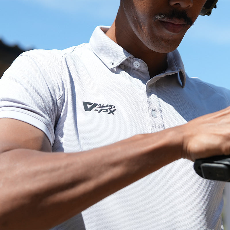 เสื้อโปโล VALOR PX - Proper Polo Shirts (Hiden 3D Screen Logo) เสื้อโปโลแขนสั้น ใส่สบาย