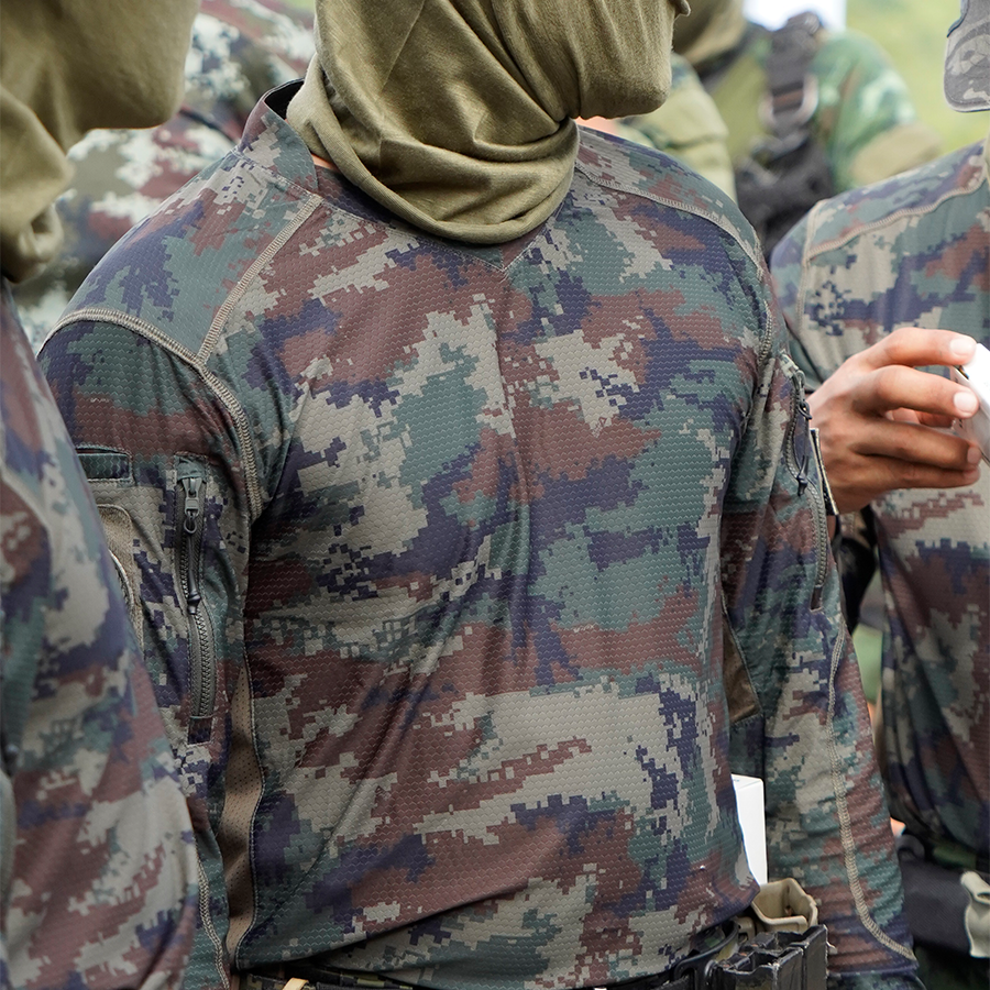 เสื้อทหาร แขนยาว VALOR PX - Standard Operation Shirt, SOS Gen2 เสื้อลายพราง คอวี