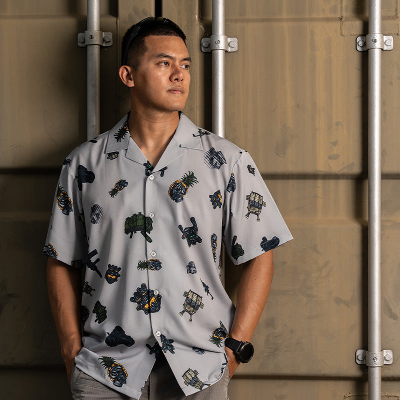 เสื้อโปโล VALOR PX - Tactical Hawaii Shirts เสื้อใส่เที่ยว ลายเชิ้ตลายกราฟฟิค