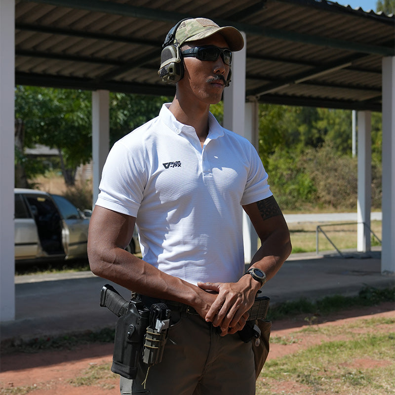 เสื้อโปโล VALOR PX - Proper Polo Shirts (Hiden 3D Screen Logo) เสื้อโปโลแขนสั้น ใส่สบาย