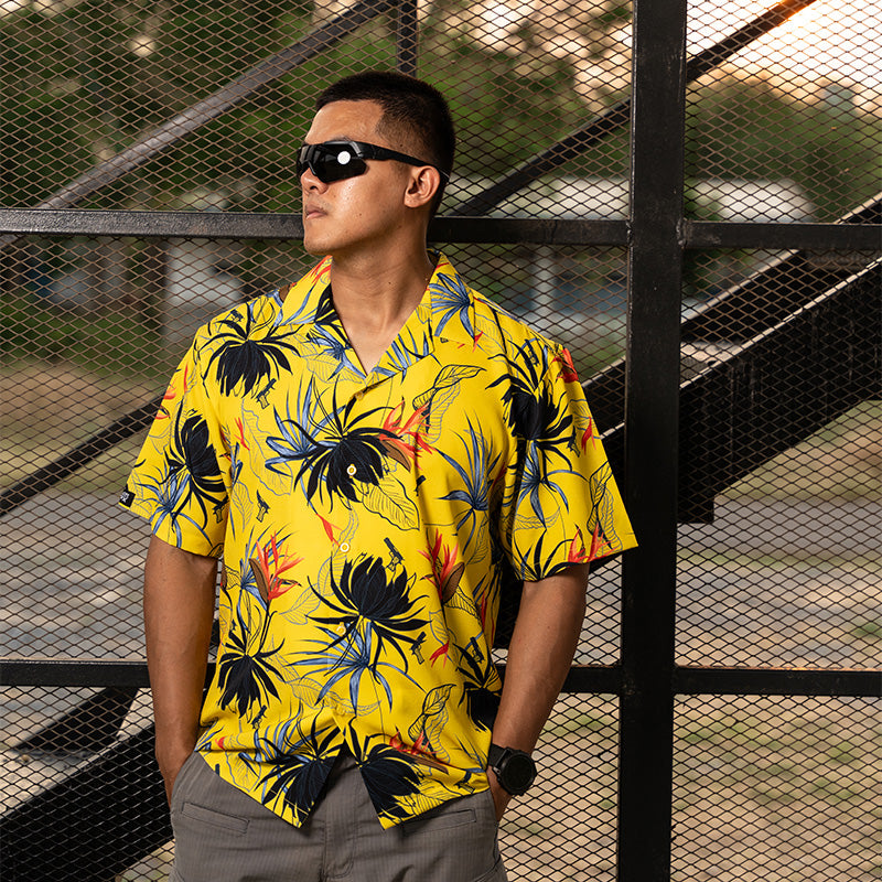 เสื้อฮาวาย VALOR PX - Gun Flower Hawaii Shirts เสื้อใส่เที่ยว ฮาวายเชิ้ต