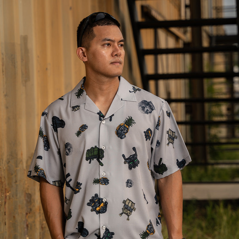 เสื้อโปโล VALOR PX - Tactical Hawaii Shirts เสื้อใส่เที่ยว ลายเชิ้ตลายกราฟฟิค
