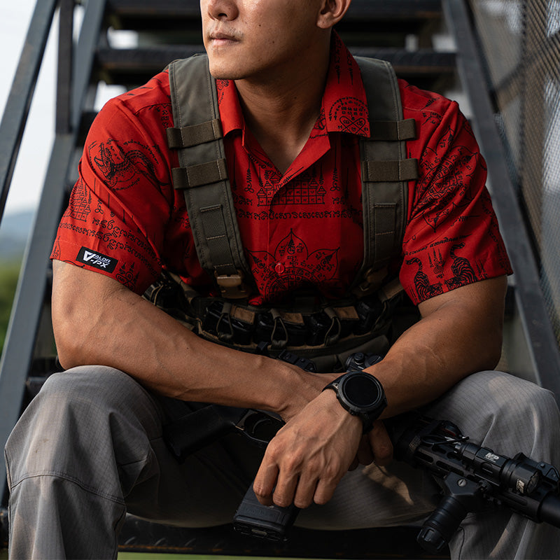 เสื้อโปโล VALOR PX - Kongkapan Hawaii Shirts เสื้อใส่เที่ยว ลายเชิ้ตลายกราฟฟิค