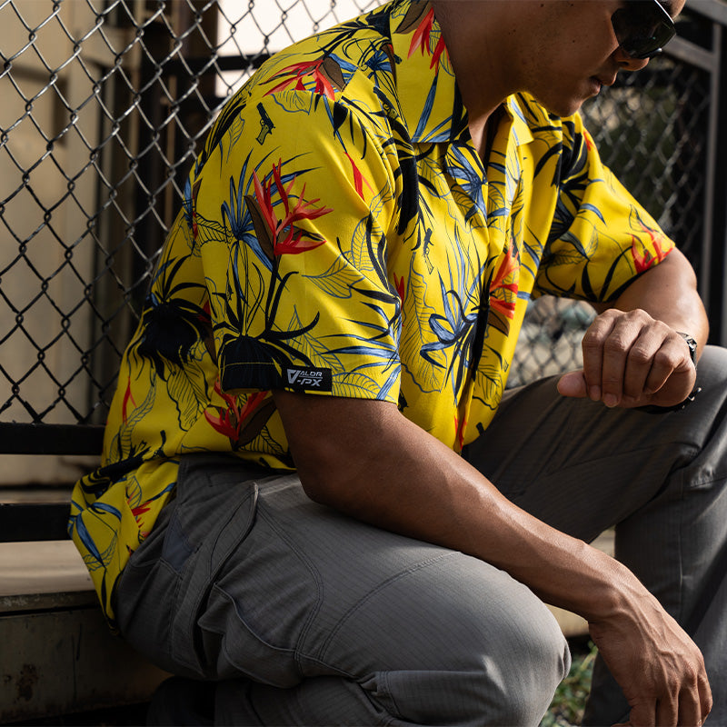 เสื้อฮาวาย VALOR PX - Gun Flower Hawaii Shirts