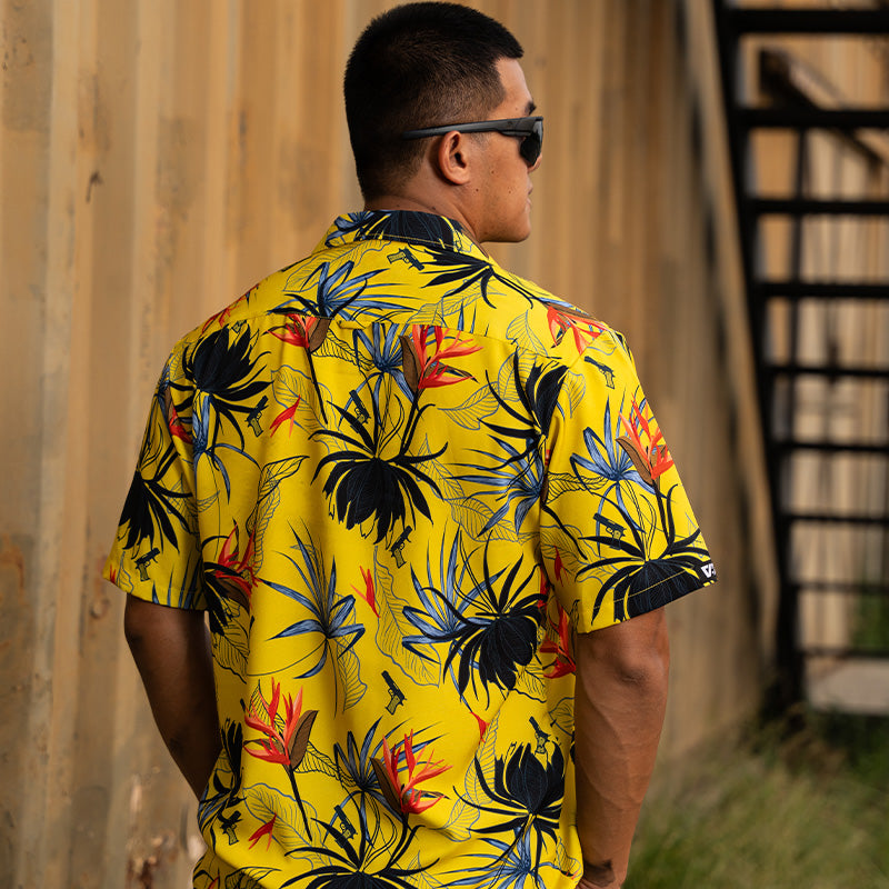 เสื้อฮาวาย VALOR PX - Gun Flower Hawaii Shirts เสื้อใส่เที่ยว ฮาวายเชิ้ต