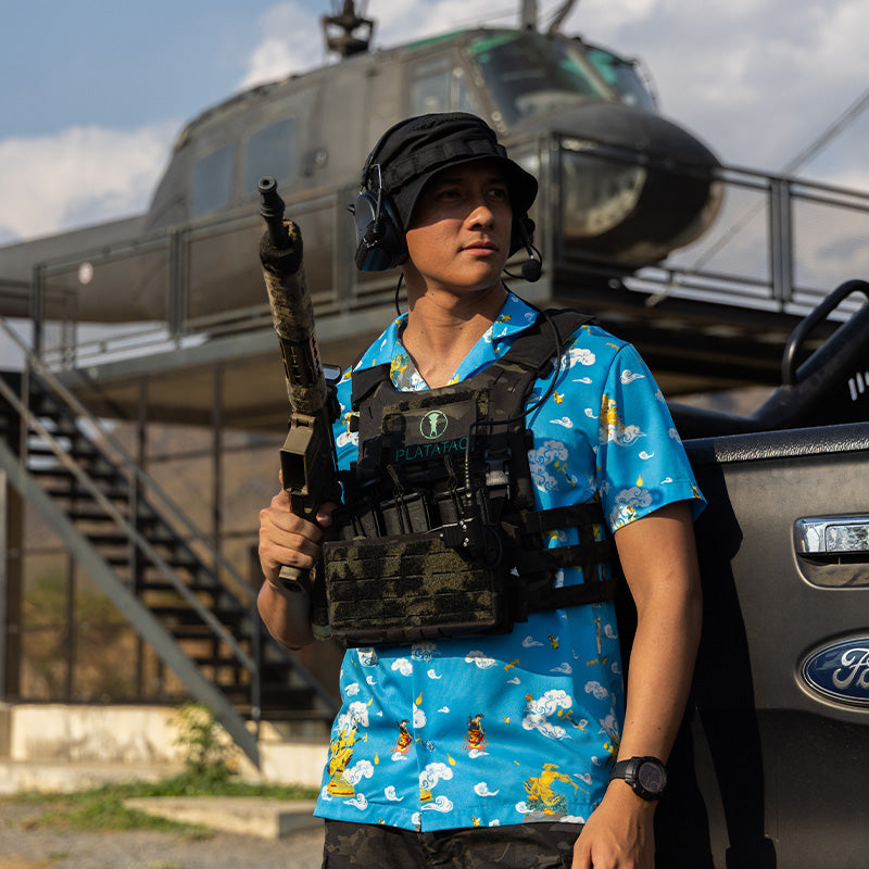 เสื้อฮาวาย VALOR PX - รามเกียรติ์ Tactical Hawaii Shirts เสื้อใส่เที่ยว