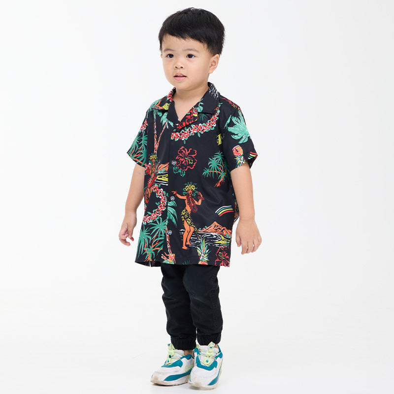 เสื้อฮาวาย VALOR PX - Aloha Vibe Kids' Hawaii Shirts เสื้อใส่เที่ยว สำหรับเด็ก