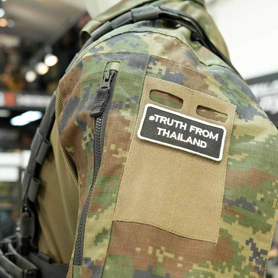 แพทช์ปัก VALOR PX - Embroidered Patch "#Truth From Thailand" อาร์มติดเสื้อ ขนาด 7.6cm x 3.8cm